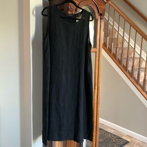 Black Linen Sundress by Cut Loose